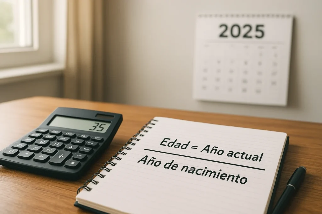 Cómo calcular la edad de una persona matemáticamente